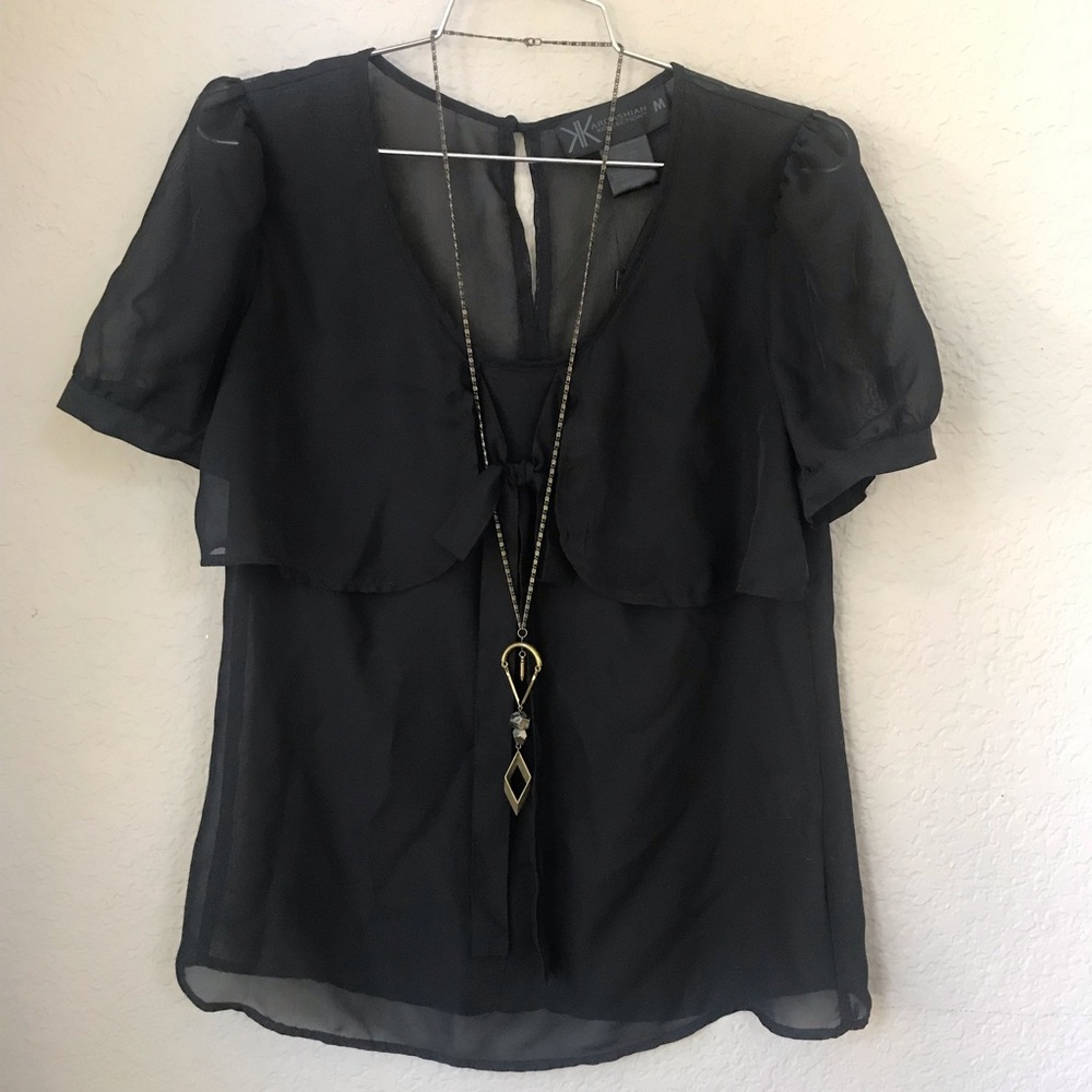Kardashian Kollection Flirty Forties Bow Top